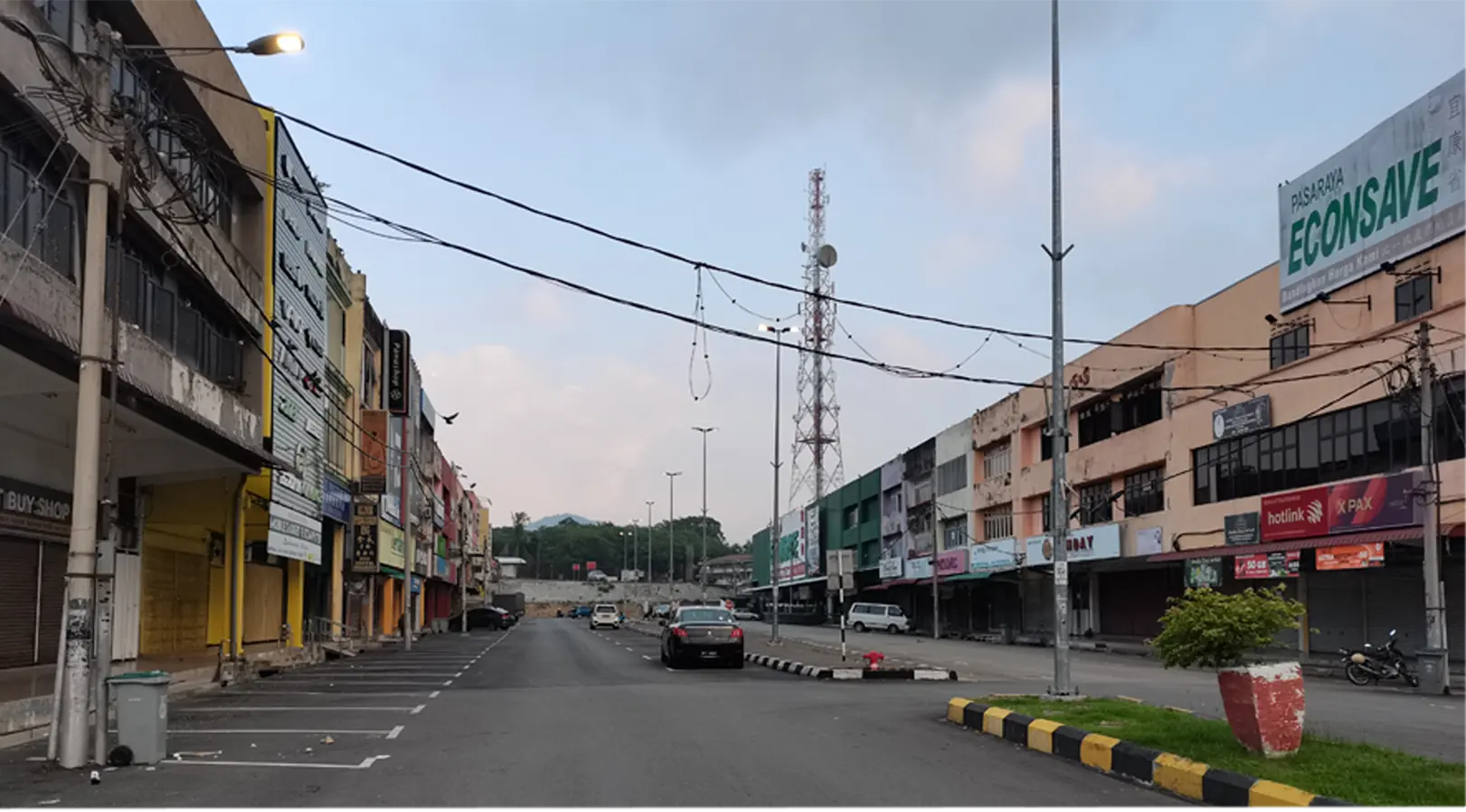 What used to be 10 houses in Bahau is now a bustling area lined with shops.