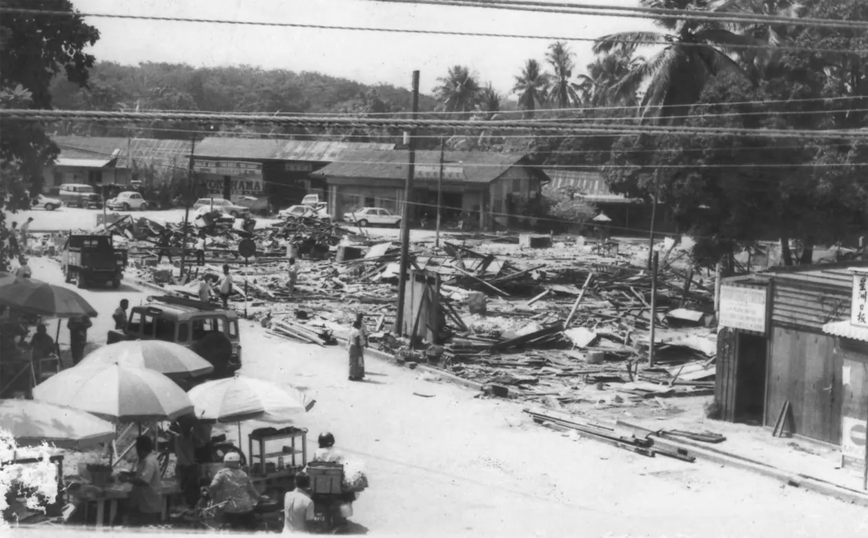 Hawker center in the 1980s