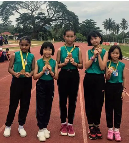 Annual Jempol District Student Federation track and field competition, women's under-year-old team championship